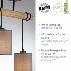 Luminaires Scandinaves-Luminaires Leuchten Direkt Plafonnier Leuchten-Direkt GREEN TRIBU Écru, Noir, 2 lumières
