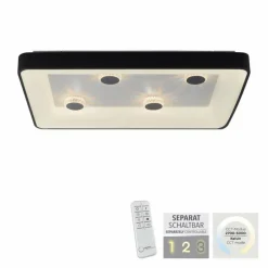 Luminaires Leuchten Direkt Plafonnier Leuchten-Direkt VERTIGO LED Noir, 1 lumière, Télécommandes* Éclairage Led