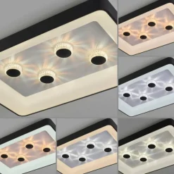 Luminaires Leuchten Direkt Plafonnier Leuchten-Direkt VERTIGO LED Noir, 1 lumière, Télécommandes* Éclairage Led