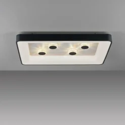 Luminaires Leuchten Direkt Plafonnier Leuchten-Direkt VERTIGO LED Noir, 1 lumière, Télécommandes* Éclairage Led