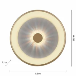 Lampes Dorées-Luminaires Leuchten Direkt Plafonnier Leuchten-Direkt VERTIGO LED Or, 1 lumière, Télécommandes