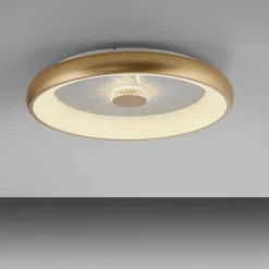 Lampes Dorées-Luminaires Leuchten Direkt Plafonnier Leuchten-Direkt VERTIGO LED Or, 1 lumière, Télécommandes