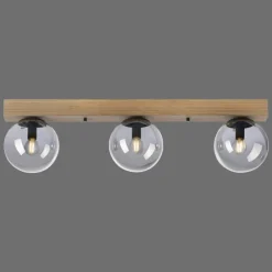 Suspension Verre Fumé-Luminaires Leuchten Direkt Plafonnier Leuchten-Direkt GREEN WIDOW Écru, Noir, 3 lumières