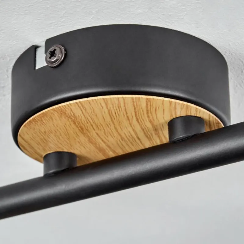 Suspension Verre Fumé-hofstein Plafonnier Lexington Noir, 2 lumières