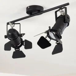 hofstein Plafonnier Lichinga Noir, 2 lumières* Spots Et Projecteurs