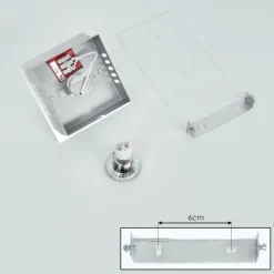 hofstein Plafonnier Liestal LED Aluminium, 1 lumière