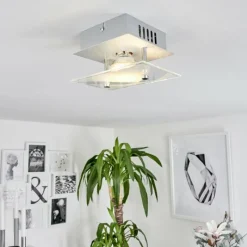 hofstein Plafonnier Liestal LED Aluminium, 1 lumière