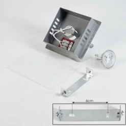 hofstein Plafonnier Liestal LED Nickel mat, 1 lumière