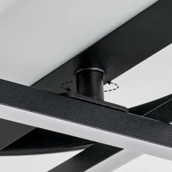 hofstein Plafonnier Lillavois LED Noir, 1 lumière, Télécommandes