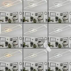 hofstein Plafonnier Lillavois LED Blanc, 1 lumière, Télécommandes