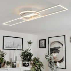 hofstein Plafonnier Lillavois LED Blanc, 1 lumière, Télécommandes