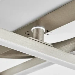 hofstein Plafonnier Lillavois LED Nickel mat, 1 lumière, Télécommandes