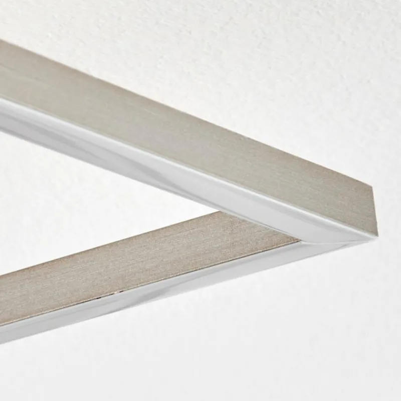 hofstein Plafonnier Lillavois LED Nickel mat, 1 lumière, Télécommandes