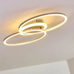 hofstein Plafonnier Lithgow LED Argenté, 1 lumière