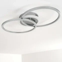 hofstein Plafonnier Lithgow LED Argenté, 1 lumière