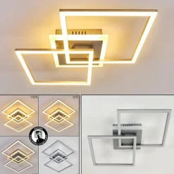 hofstein Plafonnier Lithgow LED Argenté, 1 lumière