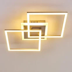 hofstein Plafonnier Lithgow LED Argenté, 1 lumière