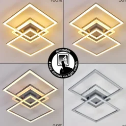 hofstein Plafonnier Lithgow LED Argenté, 1 lumière