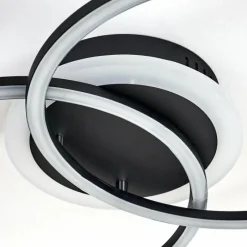 hofstein Plafonnier Lithgow LED Noir, 1 lumière