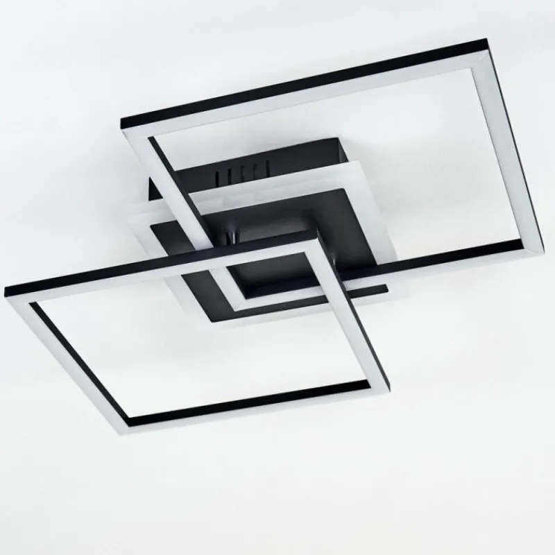 hofstein Plafonnier Lithgow LED Noir, 1 lumière