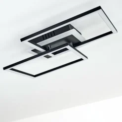 hofstein Plafonnier Lithgow LED Noir, 1 lumière