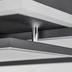 hofstein Plafonnier Lithgow LED Noir, 2 lumières, Télécommandes, Changeur de couleurs