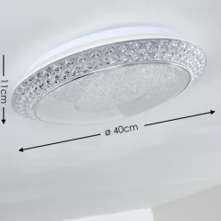 hofstein Plafonnier Litto LED Blanc, 1 lumière, Télécommandes