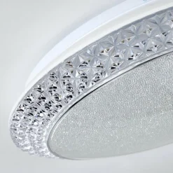 hofstein Plafonnier Litto LED Blanc, 1 lumière, Télécommandes