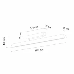 Lampes En Bois-hofstein Plafonnier Llevallol LED Écru, Nickel mat, 1 lumière