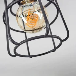 Lampes Vintages & Rétros-hofstein Plafonnier Loedingen Noir, 5 lumières