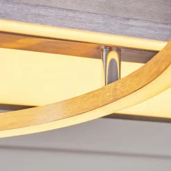 hofstein Plafonnier Loftheim LED Chrome, Nickel mat, 1 lumière