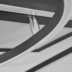 hofstein Plafonnier Loftheim LED Chrome, Noir, Blanc, 1 lumière, Télécommandes* Éclairage Led