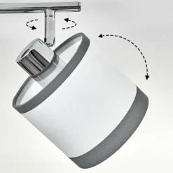 Lampes En Tissu-hofstein Plafonnier Lohobe Chrome, 2 lumières