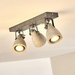 hofstein Plafonnier Lomma Gris, 3 lumières