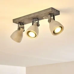 hofstein Plafonnier Lomma Gris, 3 lumières