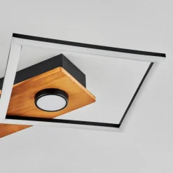 Luminaires Scandinaves-hofstein Plafonnier Lomnion LED Écru, Noir, 1 lumière