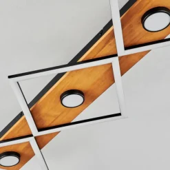 Luminaires Scandinaves-hofstein Plafonnier Lomnion LED Écru, Noir, 1 lumière