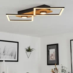 hofstein Plafonnier Lomnion LED Écru, Noir, 1 lumière