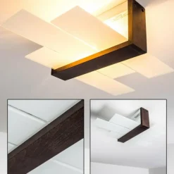 Lampes En Bois-hofstein Plafonnier Lovikka Bois foncé, 1 lumière