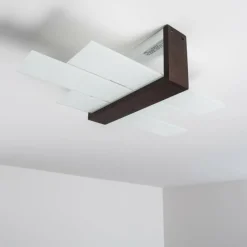 Lampes En Bois-hofstein Plafonnier Lovikka Bois foncé, 1 lumière