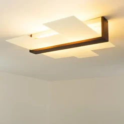 Lampes En Bois-hofstein Plafonnier Lovikka Bois foncé, 2 lumières