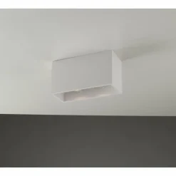 Luce Design Plafonnier Foster peut être peint avec de la peinture ordinaire, Blanc, 2 lumières* Plafonniers