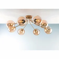 Luce Design Plafonnier NEPTUN Laiton, 8 lumières