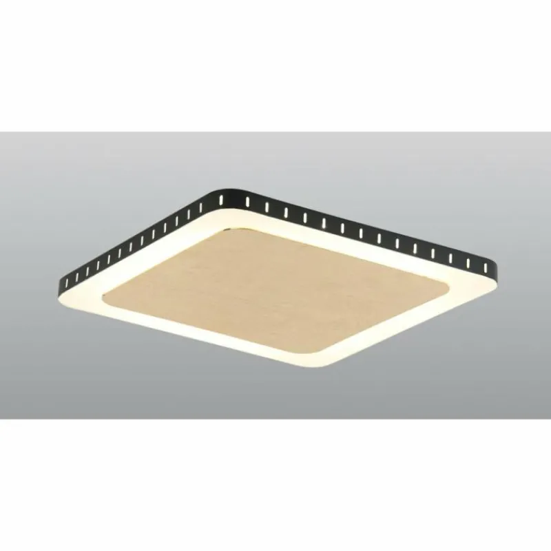 Lampes Dorées-Luce Design Plafonnier Solaris LED Noir doré, Blanc, 1 lumière