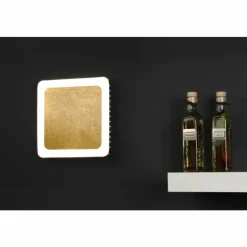 Lampes Dorées-Luce Design Plafonnier Solaris LED Noir doré, Blanc, 1 lumière