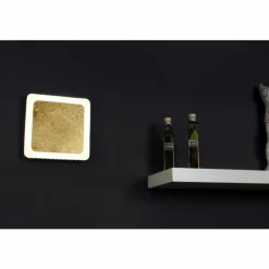 Lampes Dorées-Luce Design Plafonnier Solaris LED Noir doré, Blanc, 1 lumière