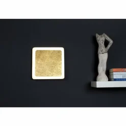 Lampes Dorées-Luce Design Plafonnier Solaris LED Noir doré, Blanc, 1 lumière