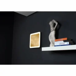 Lampes Dorées-Luce Design Plafonnier Solaris LED Noir doré, Blanc, 1 lumière