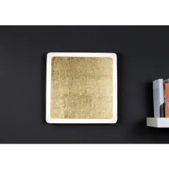 Lampes Dorées-Luce Design Plafonnier Solaris LED Noir doré, Blanc, 1 lumière