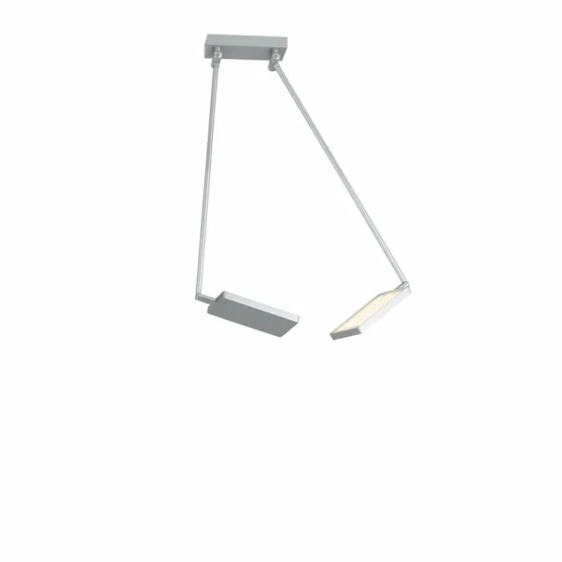 Luce Design Plafonnier Luce-Design Book LED Argenté, 2 lumières* Éclairage Led